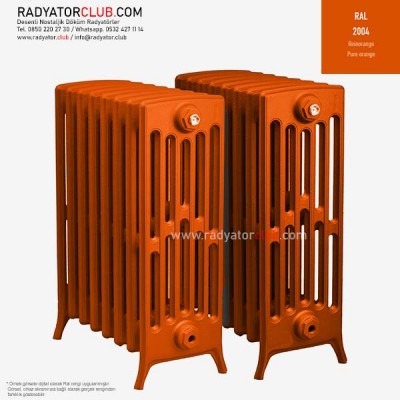 Kdr-6-75 Kolonlu Ayaklı Döküm Radyatör, Ral 2004 |  29 Kolon